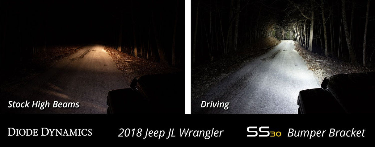 Kit de barre lumineuse LED pour pare-chocs Jeep Jl 2018-2022 Wrangler