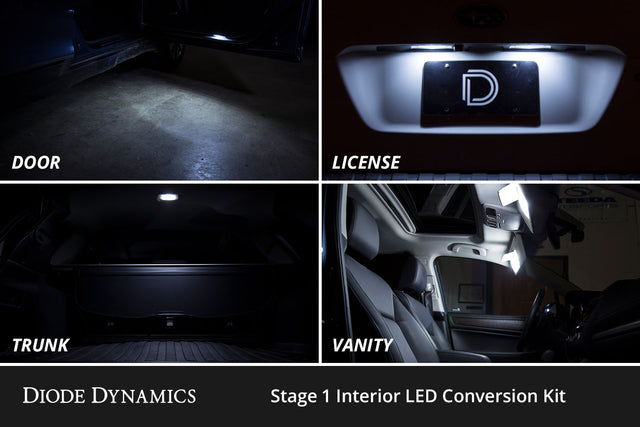 Interior LED Kit for 2014-2019 Toyota Highlander, Cool White Stage 1