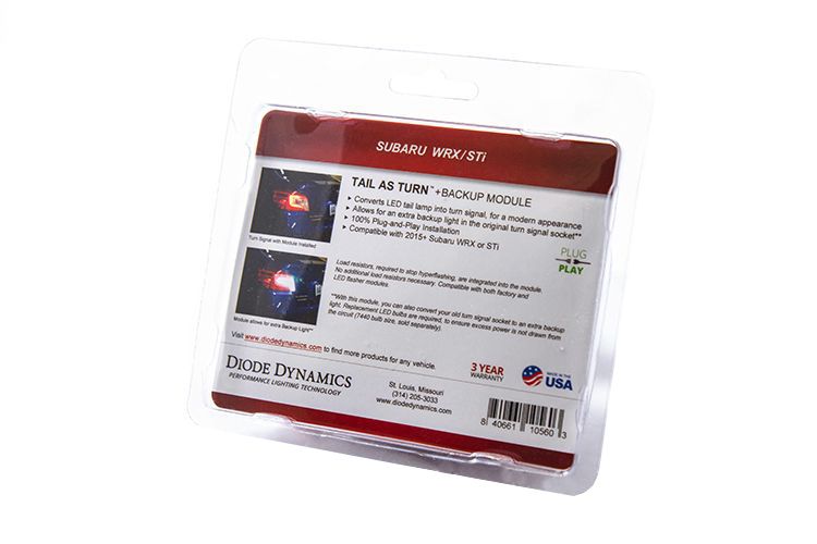 2015-2021 Subaru WRX / STi Tail as Turn +Backup Module (USDM)