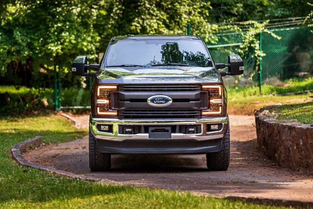 Ford Super Duty (17-19): Morimoto Xb Led Headlights (Gen 2) (Amber DRL)