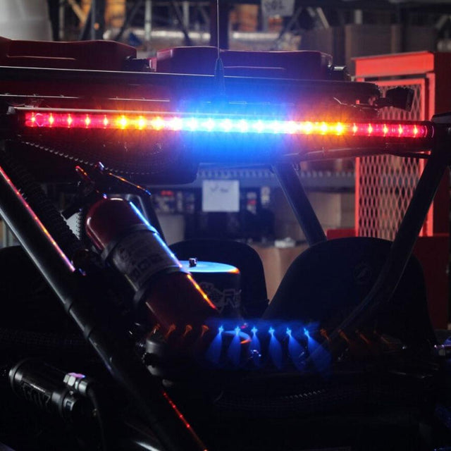 30 Inch Light Bar Solid Amber, Blue Center, Flashing Amber RTL-B Baja Designs