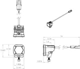 LED Light Pods S1 Work/Scene White Single Baja Designs