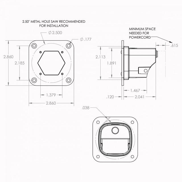 S1 Flush Mount Spot LED White Baja Designs