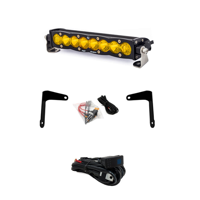 Can-Am X3 Shock Mount Kit w/10in S8 Light Bar Amber Baja Designs