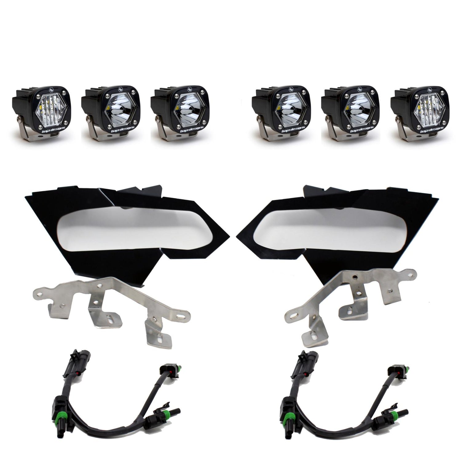 Can-Am X3 Headlight Kit S1 Spot W/C Baja Designs – Ess K Customs