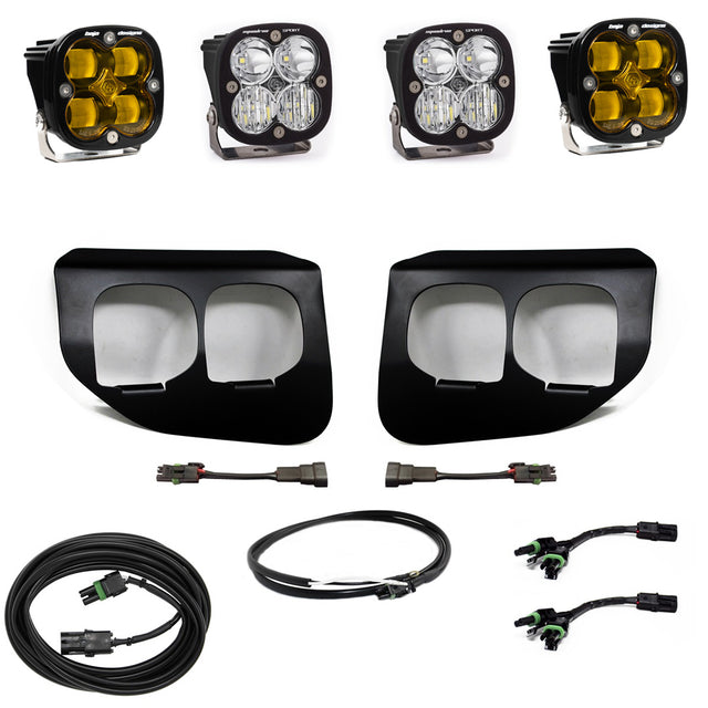 Ford Super Duty (20-22) Fog Lights FPK Amber SAE/Sport DC Baja Designs w/Upfitter Baja Designs