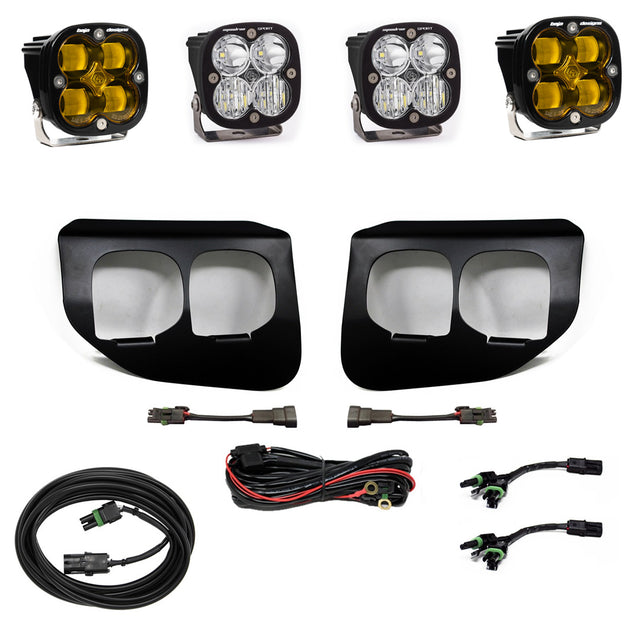 Ford Super Duty (20-22) Fog Lights Dual FPK Amber SAE/Sport DC Baja Designs