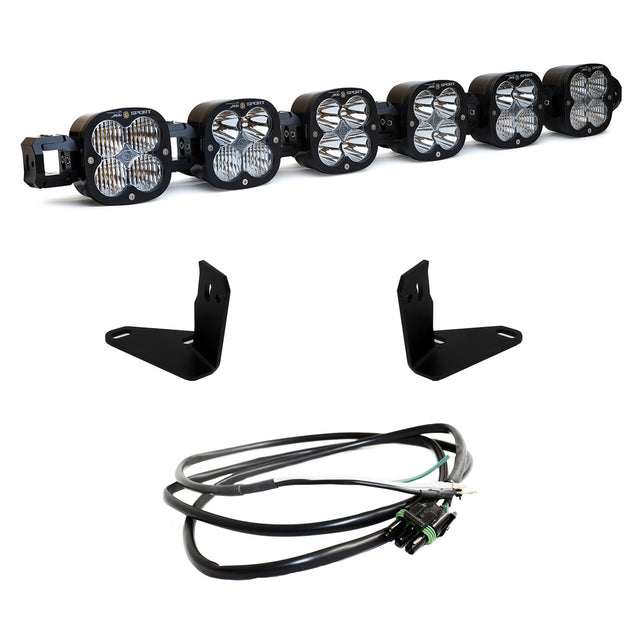 6 XL Linkable Light Bar Kit 21-Up Ford Bronco Steel Bumper Mount w/Upfitter Baja Desgins