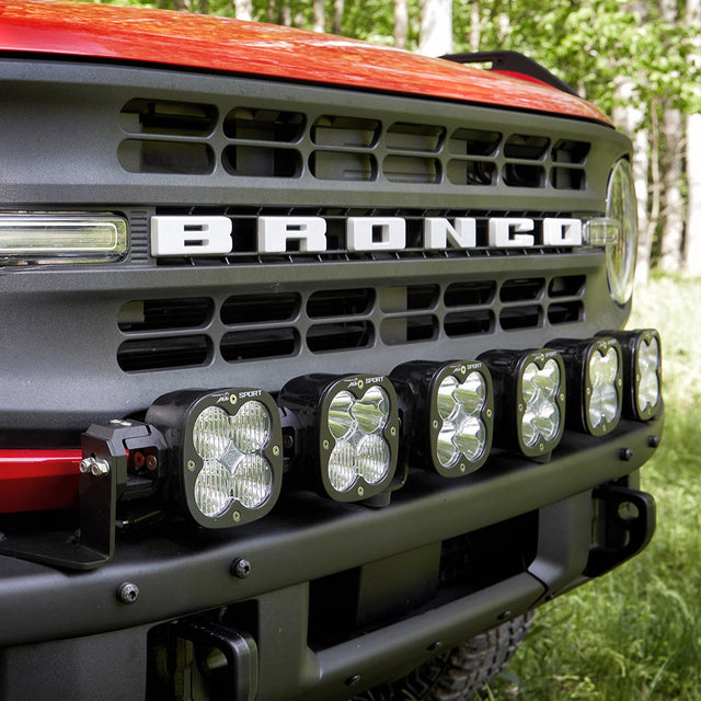 6 X Linkable Light Bar For 21-Up Ford Bronco Steel Bumper Mount Baja Designs