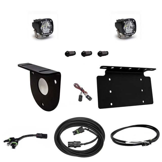 Ford Bronco Dual S1 W/C Kit inversé avec plaque d'immatriculation avec upfitter Baja Designs