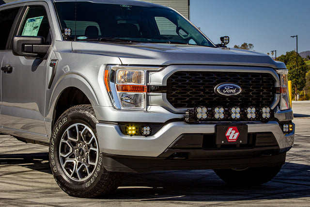 Ford, F150, (21-On), FPK, SAE Amber/Pro DC, Up avec DRL Baja Designs