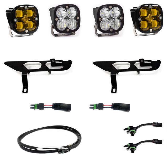 Ford, F150, (21-On), FPK, SAE Amber/Pro DC, Up w/ DRL Baja Designs