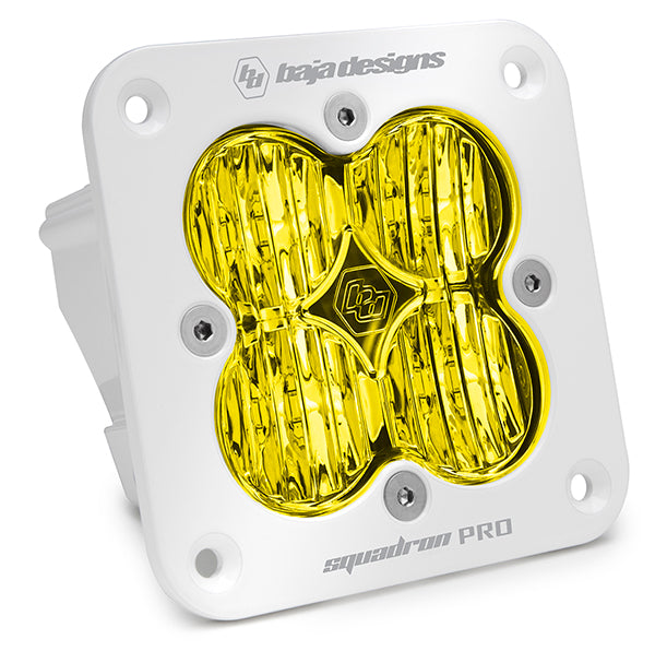 Pod de lumière LED encastré, lentille ambre blanc, motif de virage large, Squadron Pro Baja Designs