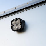 Flush Mount LED Light Pod Angled Black Clear Lens Work/Scene Pattern Squadron Sport Baja Designs