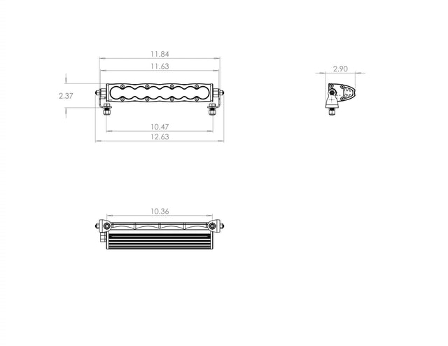 S8, 10" Wide Driving Amber,LED Light Bar