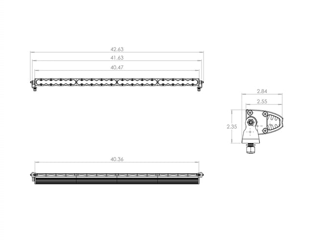 40 Inch LED Light Bar Wide Driving Pattern S8 Series Baja Designs