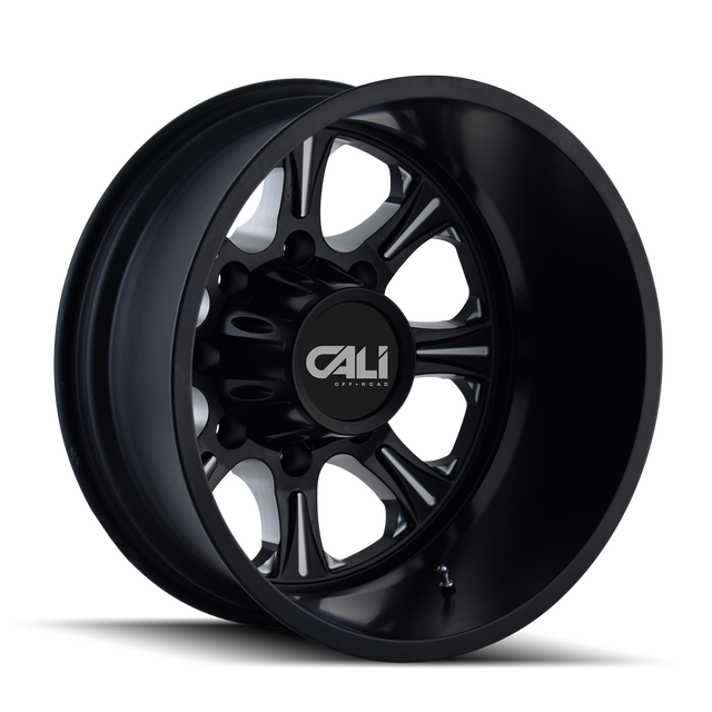 CALI OFF-ROAD BRUTAL 9105 ARRIÈRE SATIN NOIR FRAISÉ 20X8.25 8-165.1 -180MM 121.3MM