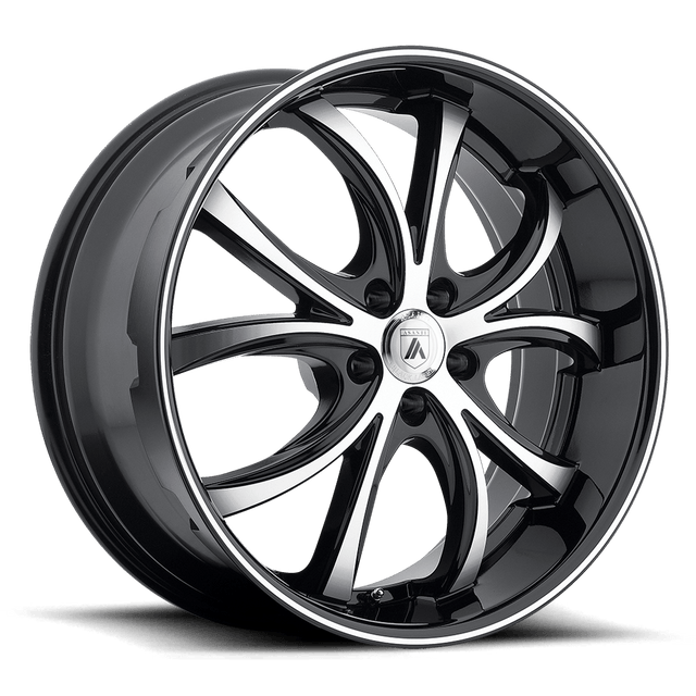 Asanti Black - ABL-8 ELEKTRA | 22X10 / 38 Offset / 5X112 Bolt Pattern | ABL8-22105638MB