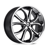 Asanti Black - ABL-8 ELEKTRA | 22X10 / 38 Offset / 5X112 Bolt Pattern | ABL8-22105638MS