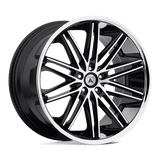 Asanti Black - ABL-10 POLLUX | 20X8.5 / 38 Offset / 5X112 Bolt Pattern | ABL10-20855638MS