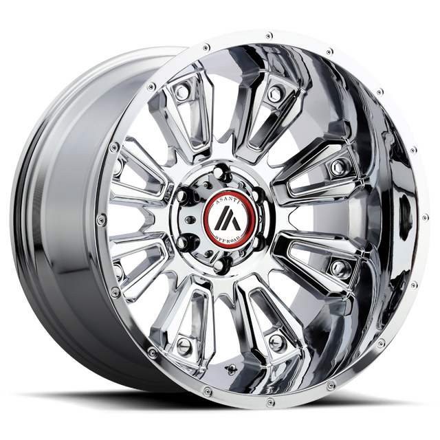 Asanti Off Road - AB808 BLACKHAWK | 20X9 / 18 Offset / 6X135 Bolt Pattern | AB808-20906318CH