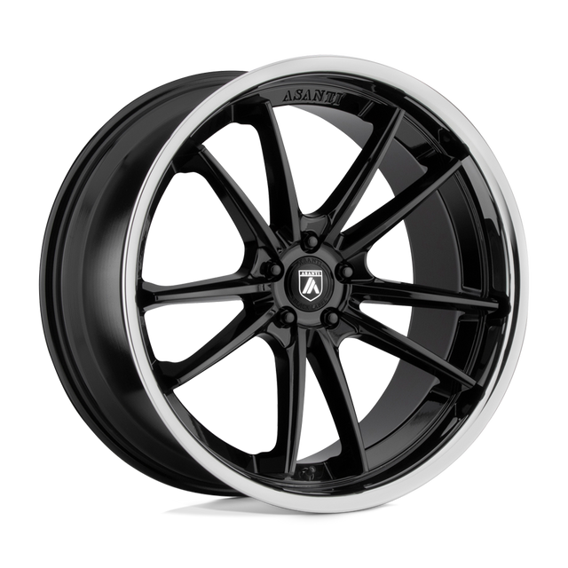 Asanti Noir - ABL-23 SIGMA | 20X9 / Décalage 25 / Modèle de boulon 5X112 | ABL23-20905625BK