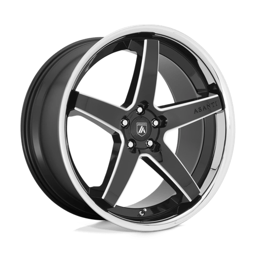 Asanti Noir - ABL31 REGAL | 22 x 10,5 / 35 décalage / 5 x 114,3 modèle de boulon | ABL31-22051235BK