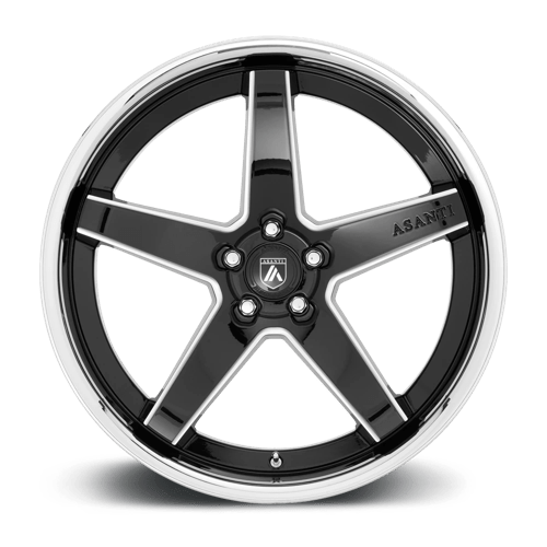 Asanti Noir - ABL31 REGAL | 22 x 10,5 / 35 décalage / 5 x 114,3 modèle de boulon | ABL31-22051235BK