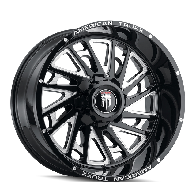 AT1905-221294M AMERICAN TRUXX BLADE AT1905 GLOSS BLACK MILLED 22X12 8-170 -44MM 125.2MM