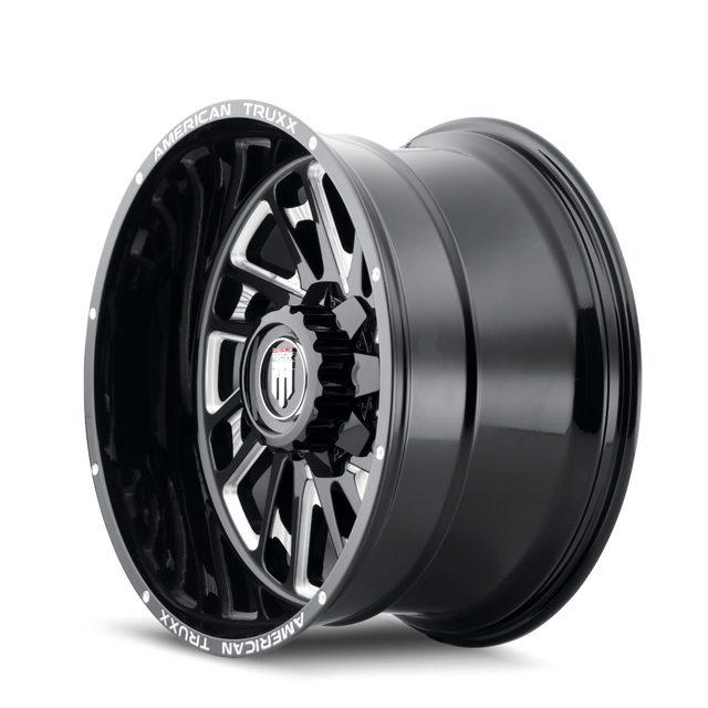 AT1905-221294M AMERICAN TRUXX BLADE AT1905 GLOSS BLACK MILLED 22X12 8-170 -44MM 125.2MM