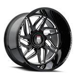 AMERICAN TRUXX GOLIATH AT1917 GLOSS BLACK MILLED 20X10 8-170 -24MM 125.2MM