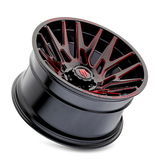 AMERICAN TRUXX EVOLUTION AT1919 GLOSS BLACK PRIZM RED 22X12 6-135 -44MM 87.1MM