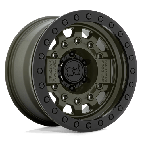 Rhinocéros noir - AVENGER BEADLOCK | 17X8.5 / 0 Décalage / 6X139.7 Modèle de boulon | 1785AVG006140N12