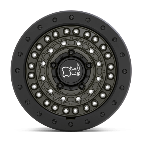 Rhinocéros noir - BARRICADE | 17X8.5 / -18 Décalage / 5X127 Boulon Motif | 1785BCD-85127N71