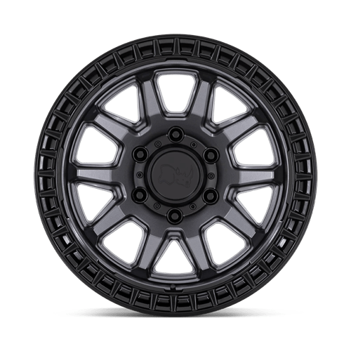 Rhinocéros noir - CALICO | 17X8.5 / -10 Décalage / 5X127 Modèle de boulon | BR001AB17855010N