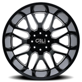 CALI OFF-ROAD-OFFROAD-OFFROAD INVADER DUALLY 9115D NOIR BRILLANT FRAISÉ 22X8.25 8-200 -192MM 142MM