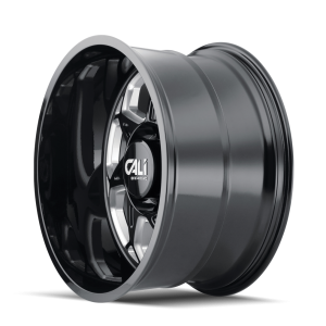 CALI OFF-ROAD SEVENFOLD 9111 NOIR BRILLANT FRAISÉ 20X9 8-165.1 0MM 130.8MM