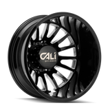 CALI OFF-ROAD SUMMIT DOUBLE ARRIÈRE 9110 NOIR BRILLANT FRAISÉ 22X8,25 8-200 -192MM 142MM