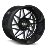 CALI OFF-ROAD GEMINI 9112 NOIR BRILLANT FRAISÉ 20X10 6-135 -25MM 87.1MM