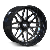 CALI OFF-ROAD INVADER 9115 NOIR BRILLANT FRAISÉ 20X12 8-165.1 -51MM 125.2MM