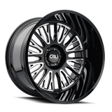 CALI OFF-ROAD VERTEX 9116 NOIR FRAISÉ 20X10 6-135 -25MM 87.1MM