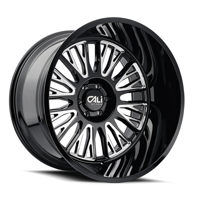 CALI OFF-ROAD VERTEX 9116 NOIR FRAISÉ 20X10 6-135 -25MM 87.1MM