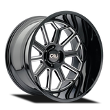 CALI OFF-ROAD AUBURN 9117 NOIR BRILLANT FRAISÉ 24X14 6-135 -76MM 87.1MM