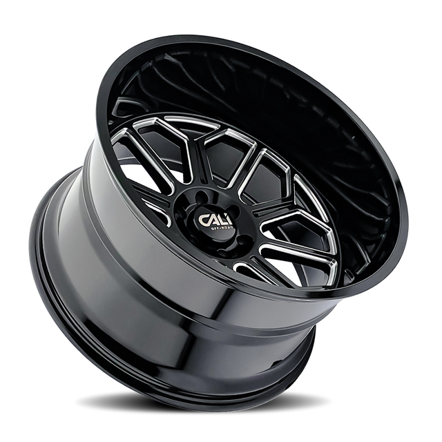 CALI OFF-ROAD AUBURN 9117 NOIR BRILLANT FRAISÉ 22X12 6-135 -51MM 87.1MM