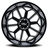 CALI OFF-ROAD AUBURN 9117 NOIR BRILLANT FRAISÉ 22X12 6-135 -51MM 87.1MM