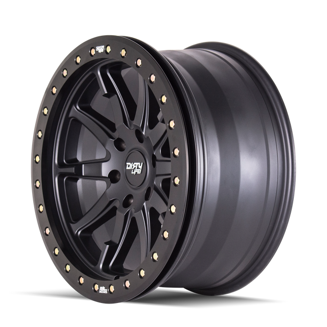 DIRTY LIFE DT-2 9304 NOIR SATINÉ 17X9 5-127 -12MM 78.1MM