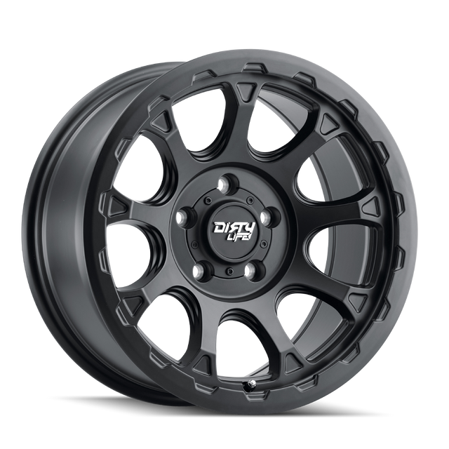 DIRTY LIFE DRIFTER 9307 NOIR SATINÉ 17X8.5 5-127 -6MM 78.1MM