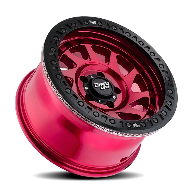 DIRTY LIFE ENIGMA RACE 9313 BRILLANT CRIMSON CANDY ROUGE 17X9 8-165.1 -12MM 130.8MM