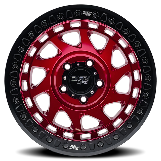 DIRTY LIFE ENIGMA RACE 9313 BRILLANT CRIMSON CANDY ROUGE 17X9 8-165.1 -12MM 130.8MM