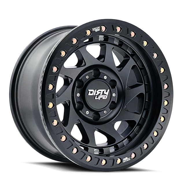 DIRTY LIFE ENIGMA RACE 9313 NOIR MAT 17X9 5-127 -12MM 78.1MM